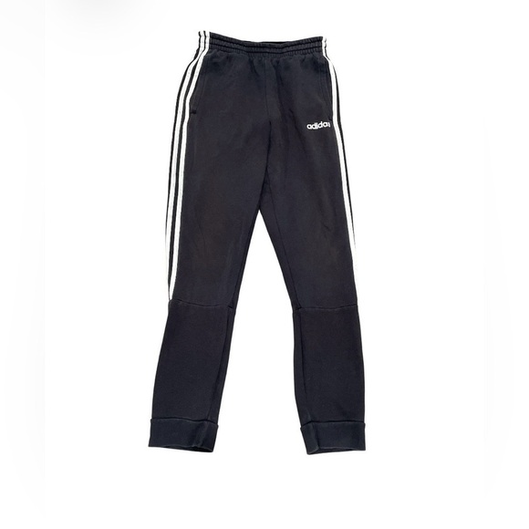 adidas Other - adidas Black Men’s  Bottoms with White Stripes Joggers Small